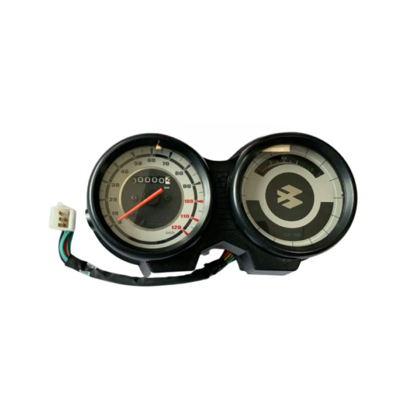 Analog Speedometer Assembly for Bajaj Platina 100 | 8 Pin White Coupler