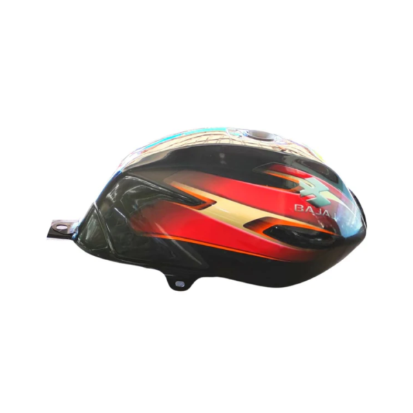 ENSONS Fuel Tank for Bajaj Discover 125 ( Black Red Petrol Tank or Tanki)