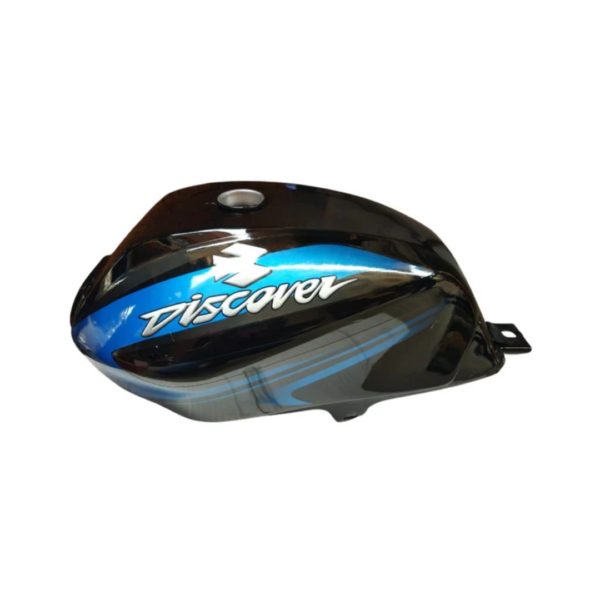 Ensons Petrol Tank for Bajaj Discover 100/ 125 New Model/ 150 (Black/Blue)