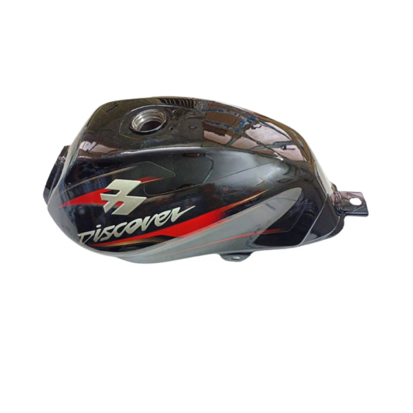 Ensons Petrol Tank for Bajaj Discover 135/ 125 Old Model (Black/Red)