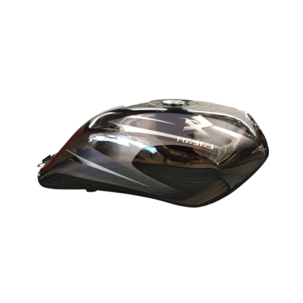 Ensons Petrol Tank for Bajaj Platina 100 (Black/Grey)