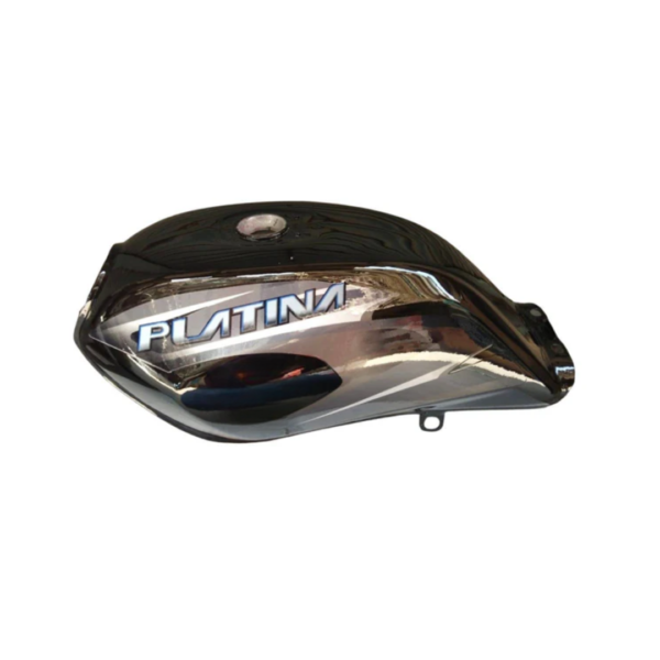 Ensons Petrol Tank for Bajaj Platina 100 New Model (Silver/Grey)
