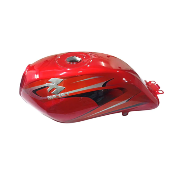 Ensons Petrol Tank for Bajaj Platina 100 (Red/Silver)