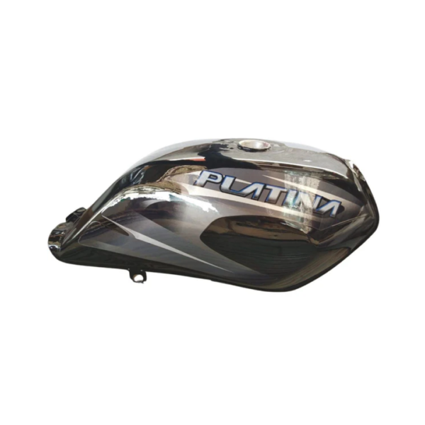 Ensons Petrol Tank for Bajaj Platina 100 New Model (Black/Maroon)