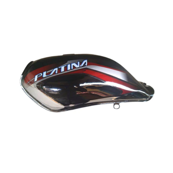 Ensons Petrol Tank for Bajaj Platina 125 (Black/Maroon)
