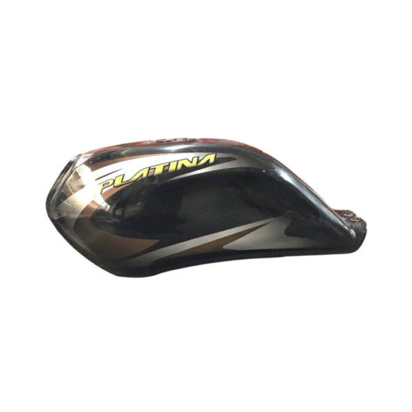 Ensons Petrol Tank for Bajaj Platina BS4 Comfortec | Black & Silver or Grey
