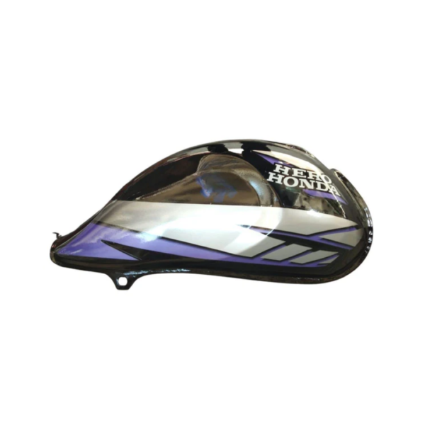 Ensons Petrol Tank for Hero CD Deluxe New Model (Black/Blue)