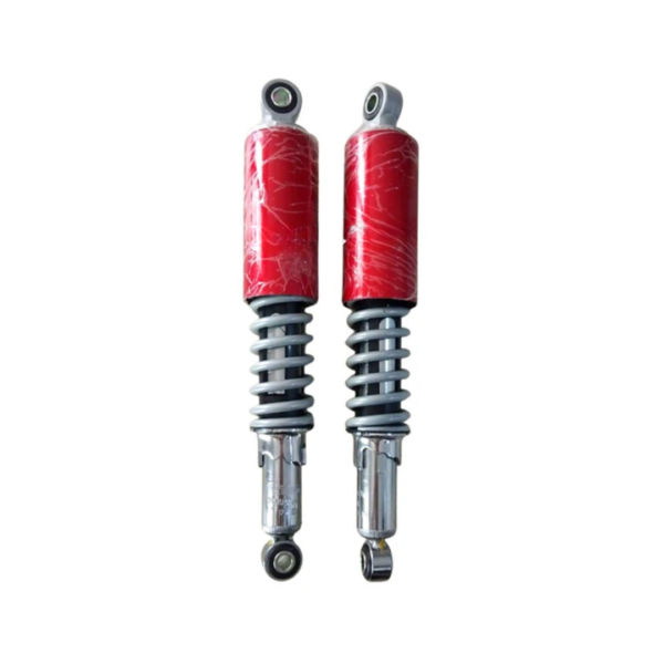 Rear Shock Absorber for Hero Splendor | Splendor Pro | Splendor Plus | Super Splendor | CD Dawn | CD Deluxe | HF Dawn | HF Deluxe | Set of 2 | Red