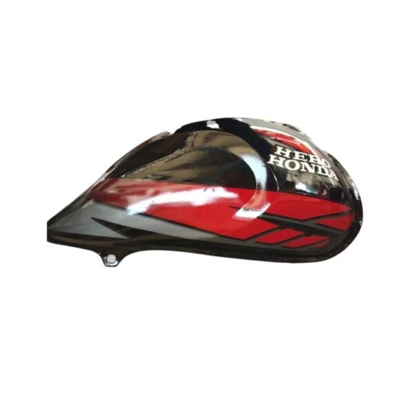 Ensons Petrol Tank for Hero CD Deluxe New Model (Black/Red)