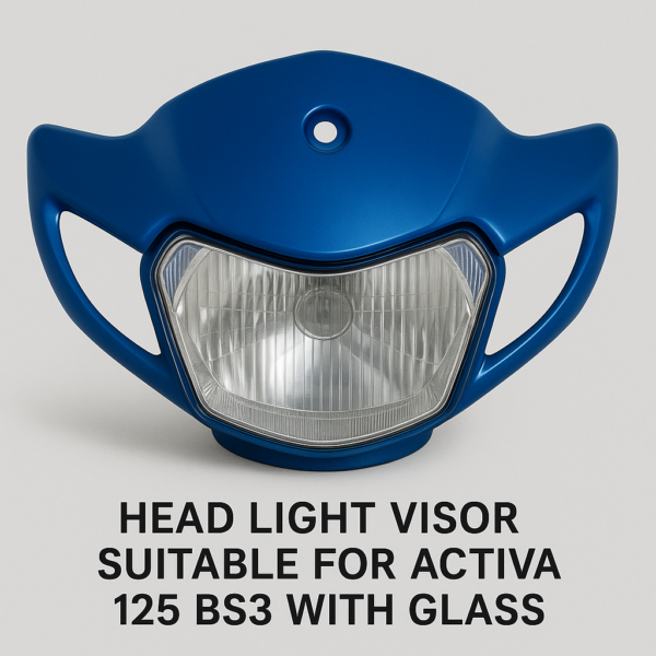 HEAD LIGHT VISOR SUITABLE FOR ACTIVA 125 BS6 WITH GLASS